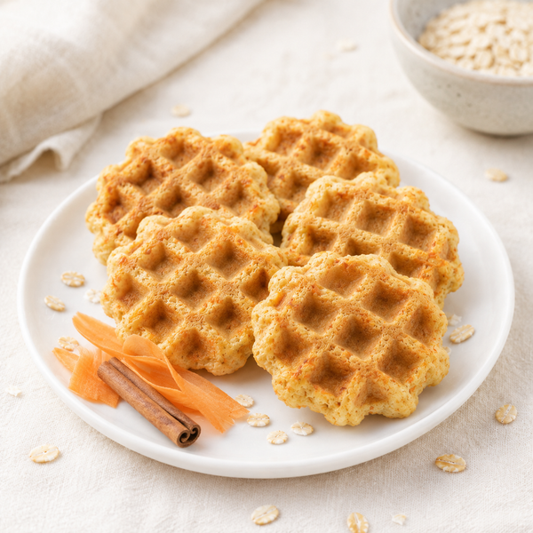 Waffles cucharitas de zanahoria y canela🥕