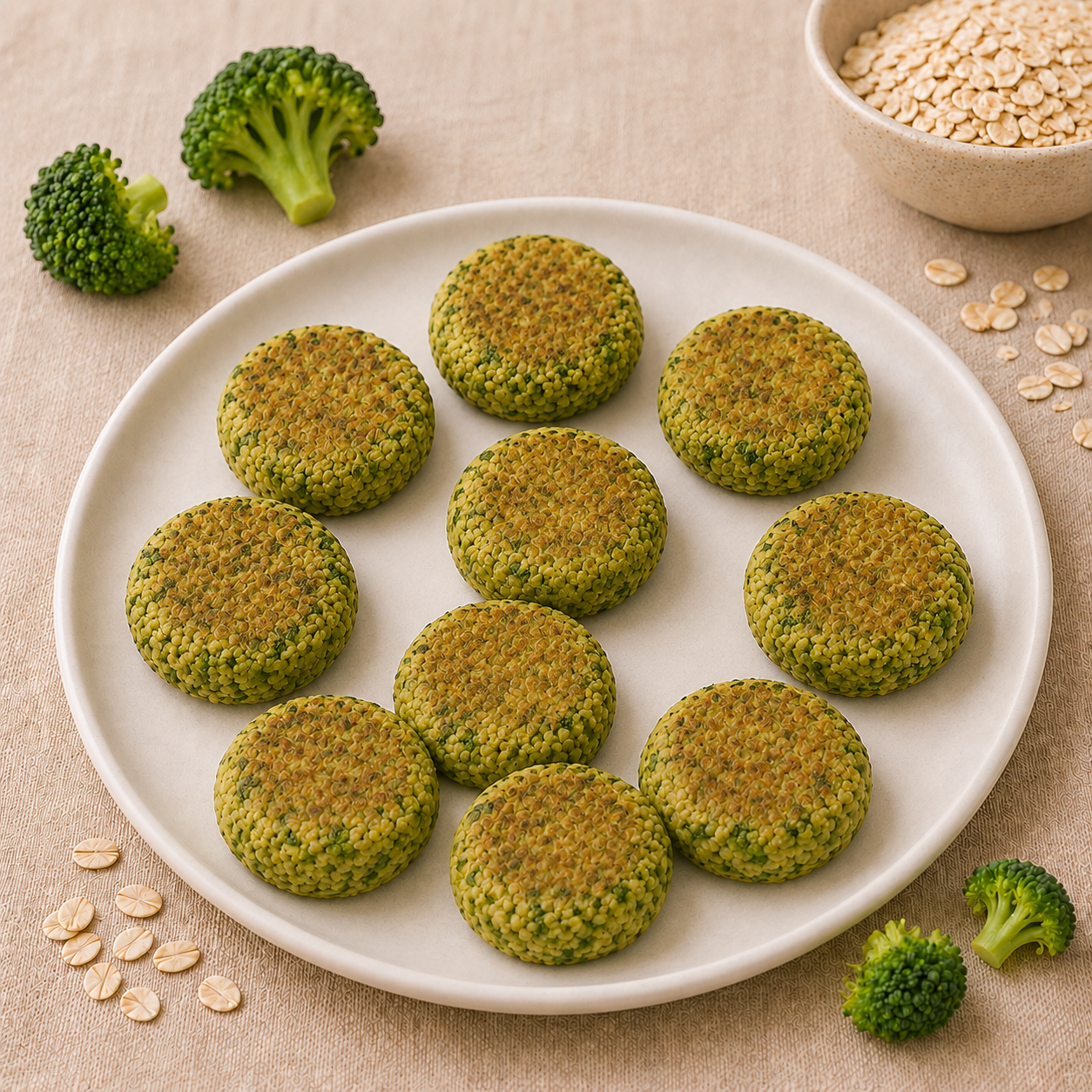 Tortitas de brócoli y avena 🥦